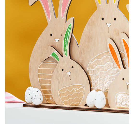 VBS Holz-Steckmotiv "Hasenfamilie"