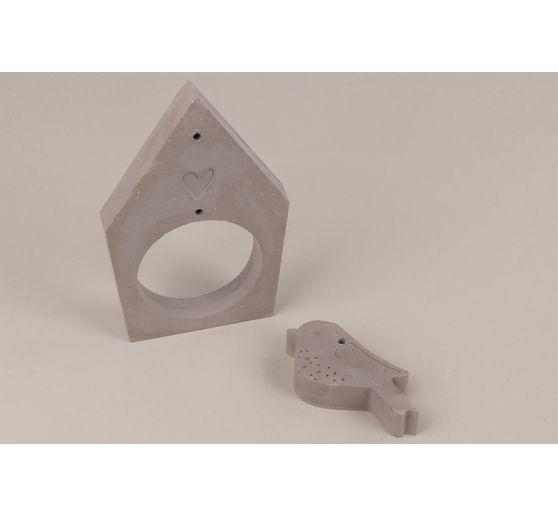 Moule en silicone « Nichoir & oiseau »