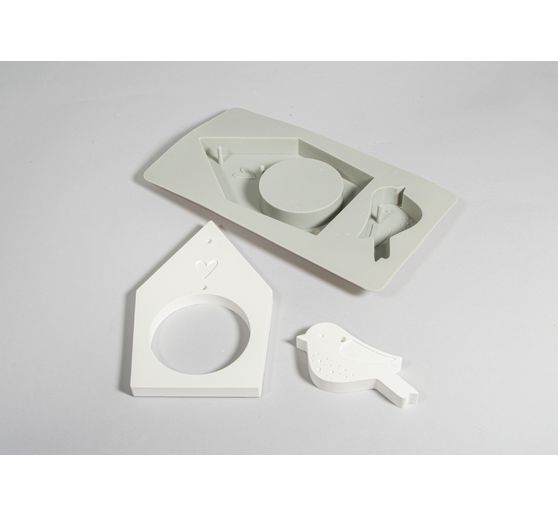 Moule en silicone « Nichoir & oiseau »