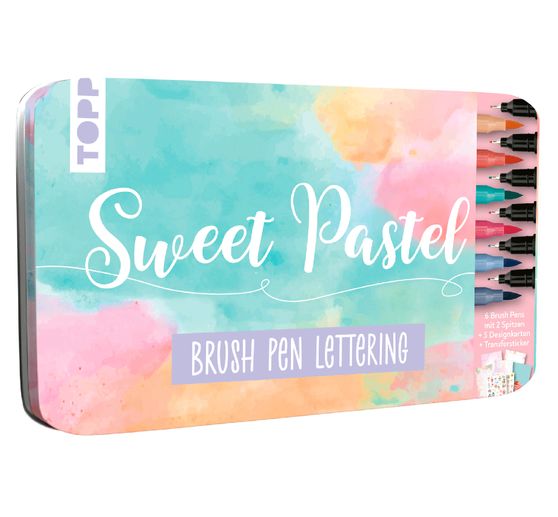 Boîte design Brush Pen Lettering « Sweet Pastel »