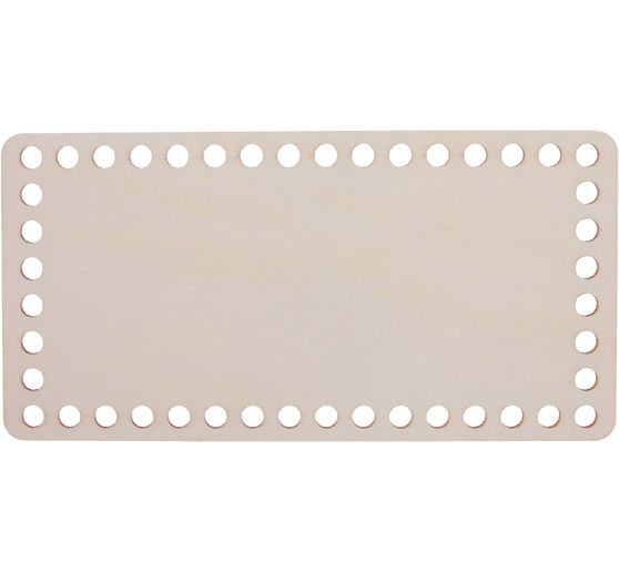 Wooden base for crochet basket "Rectangle"