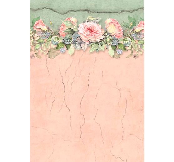 Motiv-Strohseide Backgrounds "House of Roses"