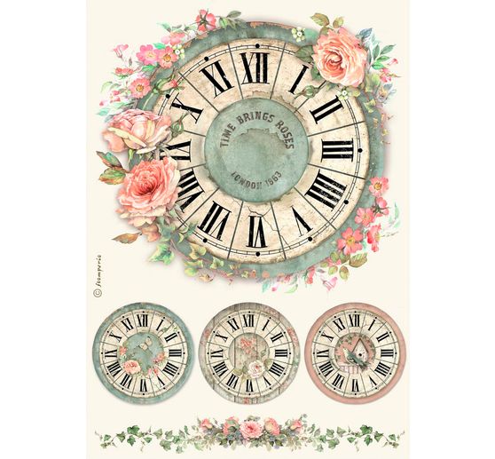 Motif straw silk assortment "House of Roses", set of 6