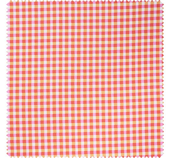 Baumwoll-Stoff "Karo Kavia Red"