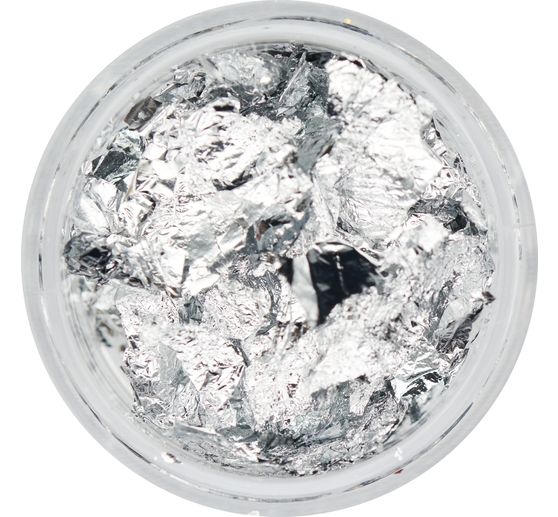 Assortiment de particules or-argent, 9 pots