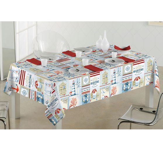 Motif fabric linen look "By the Sea"