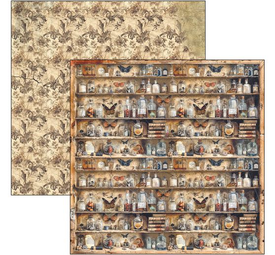 Scrapbook-Papier "Cabinet of Curiosities"