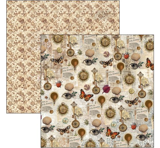 Scrapbook-Papier "Cabinet of Curiosities"