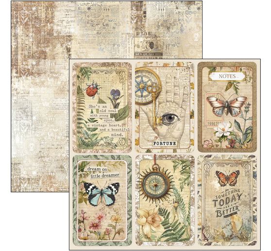Scrapbook-Papier "Cabinet of Curiosities"