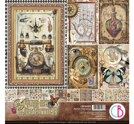 Scrapbook-Papier "Cabinet of Curiosities"