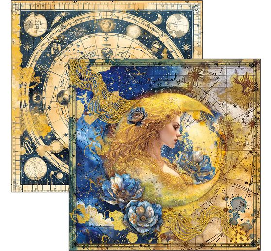 Papier de scrapbooking "Celestial"