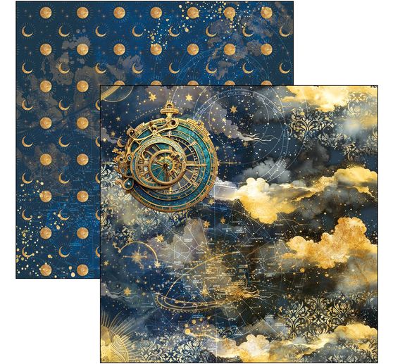 Papier de scrapbooking "Celestial"