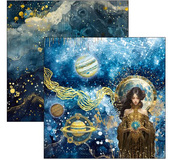 Papier de scrapbooking "Celestial"