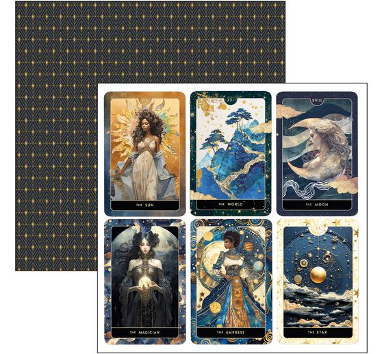 Papier de scrapbooking "Celestial"