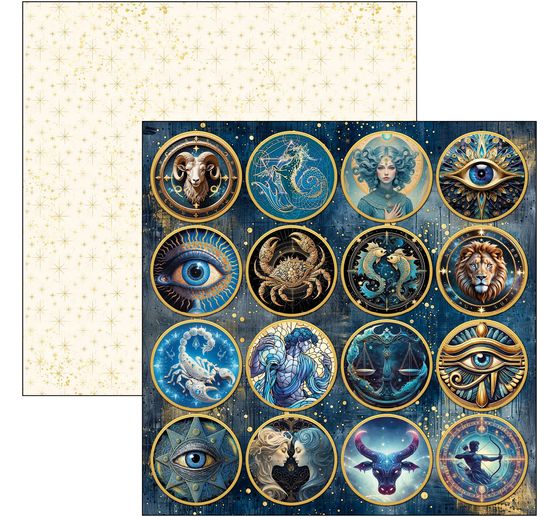 Papier de scrapbooking "Celestial"