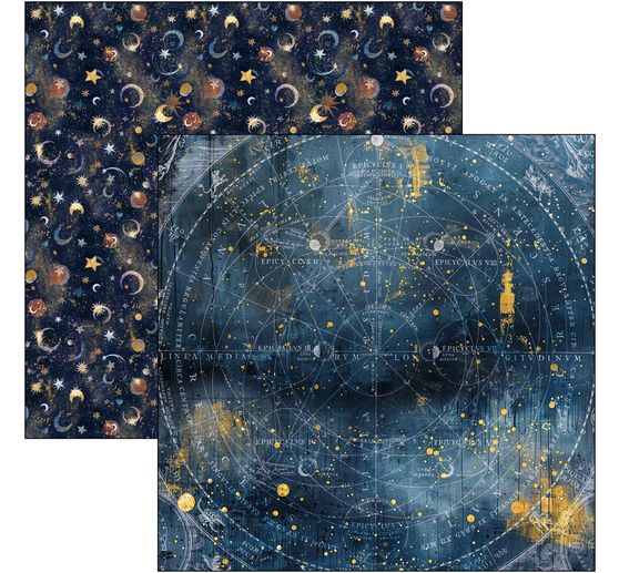 Papier de scrapbooking "Celestial"
