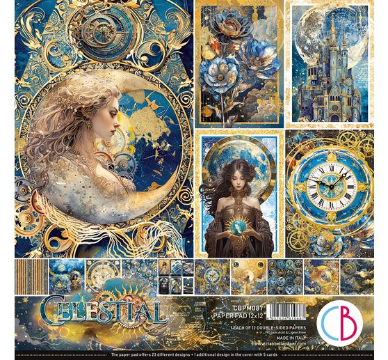 Papier de scrapbooking "Celestial"