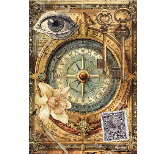 Motif straw silk assortment "Carbinet of Curiosities", set of 8