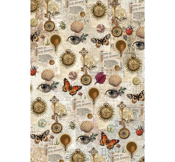 Motif straw silk assortment "Carbinet of Curiosities", set of 8