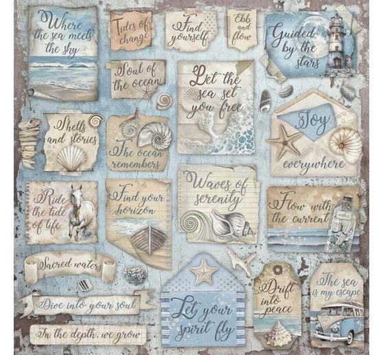 Bloc de scrapbooking "Silent Sea"