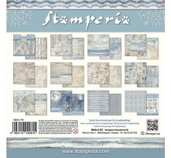 Scrapbook-Block "Silent Sea Backgrounds"