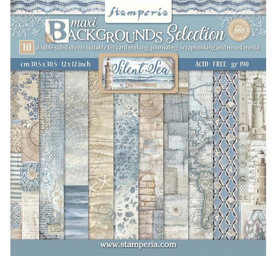 Scrapbook-Block "Silent Sea Backgrounds"