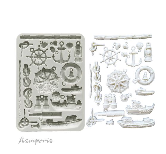 Silikonform A5 "Silent Sea - Rudders & Boats"