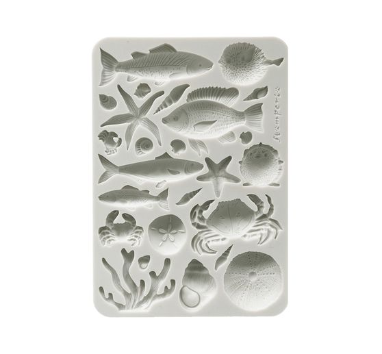 Moule en silicone A5 "Silent Sea - Shells & Fish"