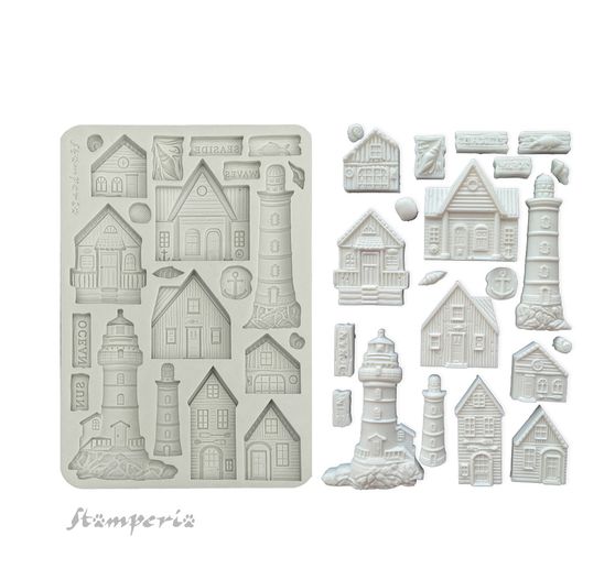 Silikonform A5 "Silent Sea - Lighthouse"