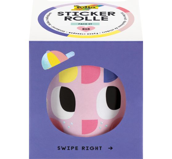 Rouleau d'autocollants "Face it"