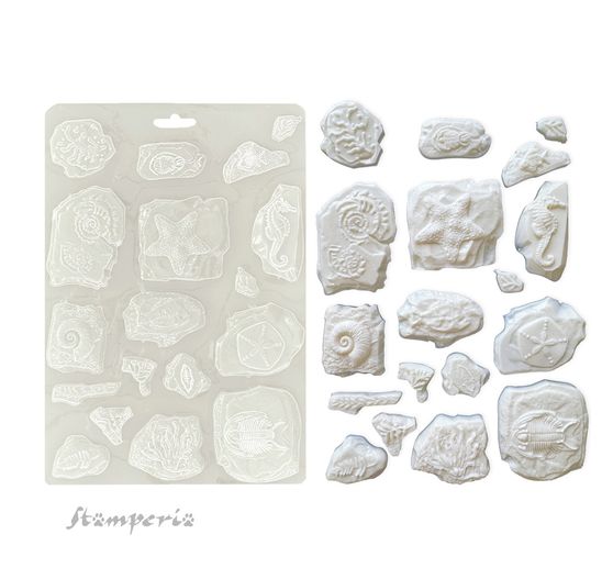 Soft Modellierform A5 "Silent Sea - Fossils"