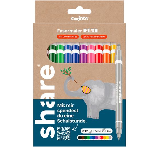 share felt-tip Pens Basic 2 in 1