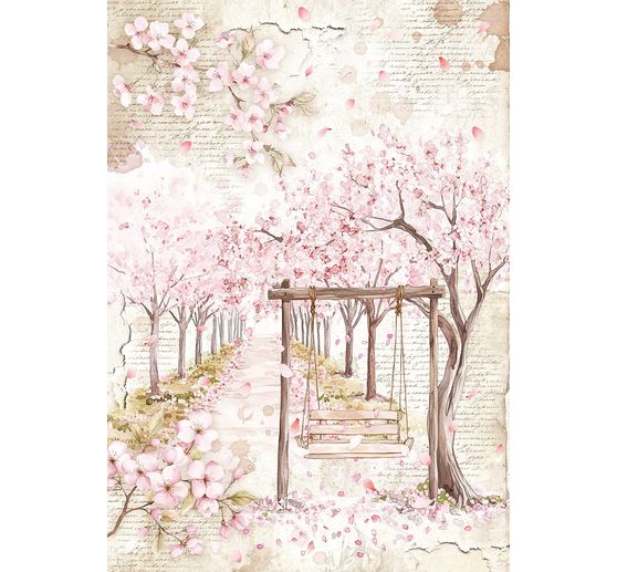 Motiv-Strohseiden Sortiment "Secret Garden", 8er-Set