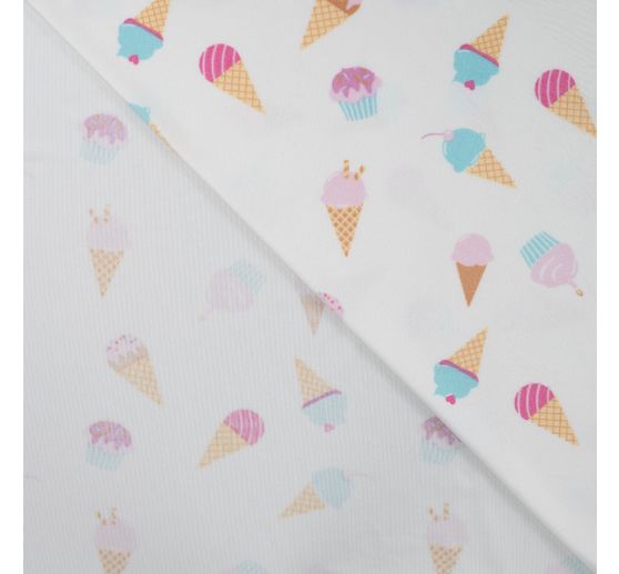 Tissu jersey polyester chilly print « Ice Cream »
