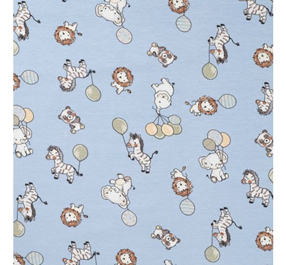 Tissu jersey au mètre « Animaux de fête »