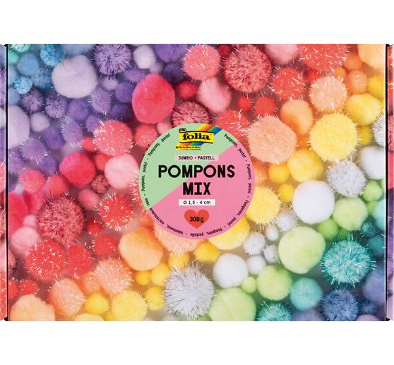Pompons Mix Jumbo Pack « Pastel »