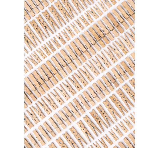 Holzklammern Jumbo Pack "Naturel"