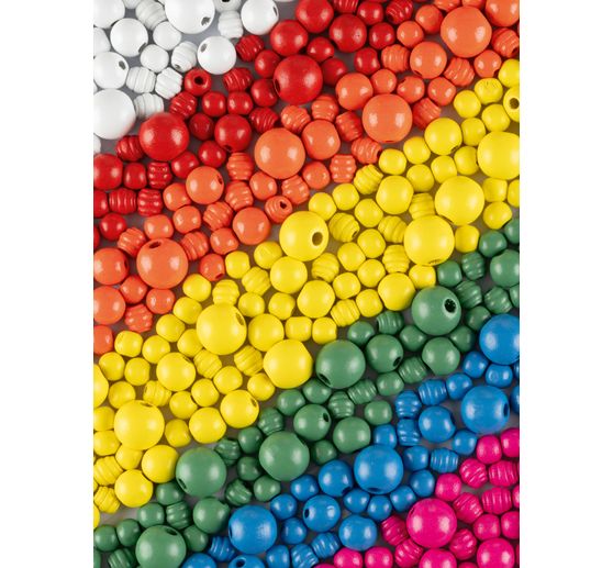 Perles en bois Jumbo Pack « Basic »