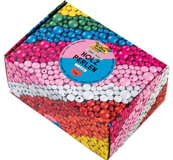 Perles en bois Jumbo Pack « Basic »