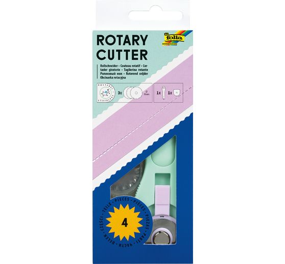 Cutter rotatif, lames de rechange incluses