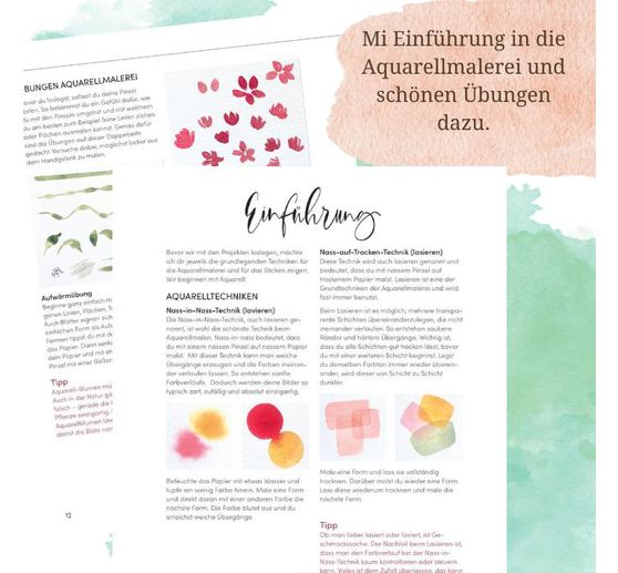 Book "Wundervolle Watercolor Stickerei"