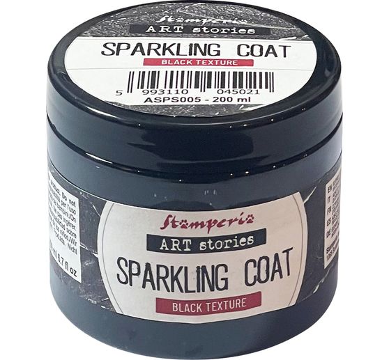 Black Sparkling Coat Stamperia