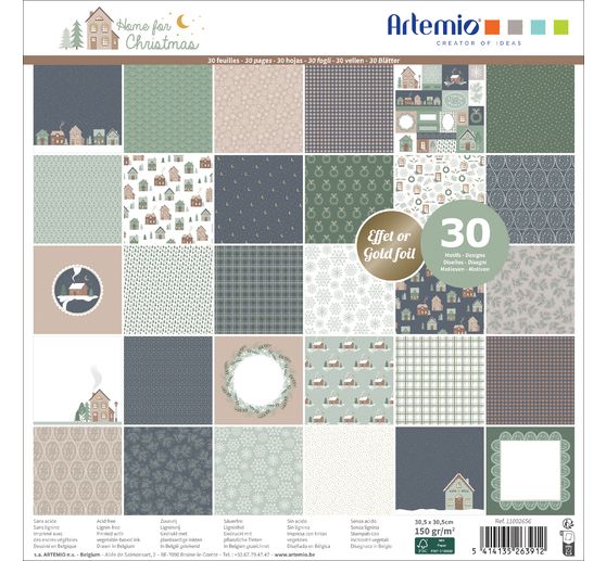 Scrapbook-Block "Home for Christmas"