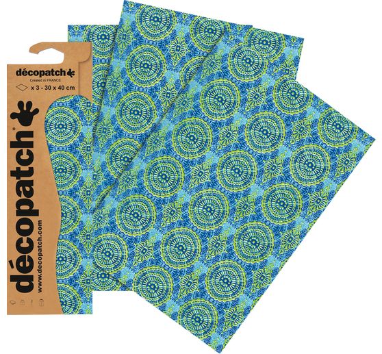 Décopatch-Papier "Mandala Blau"
