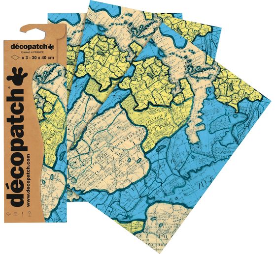 Décopatch-Papier "Weltkarte"