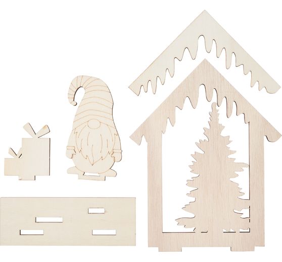 VBS Holz-Steckmotiv "Wichtelhaus"