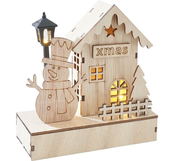 VBS House of lights "Snowman with lantern", incl. LEDs