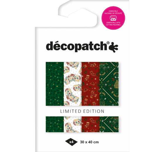 Décopatch Pocket Hot-Foil Collection Mix and Patch "Vintage Weihnachten"