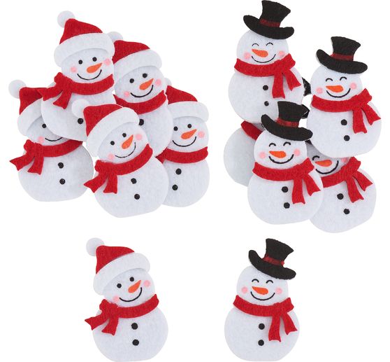 VBS Filz-Streuteile "Snowy", 12 Stk.