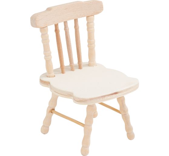 Chaise en bois miniature VBS